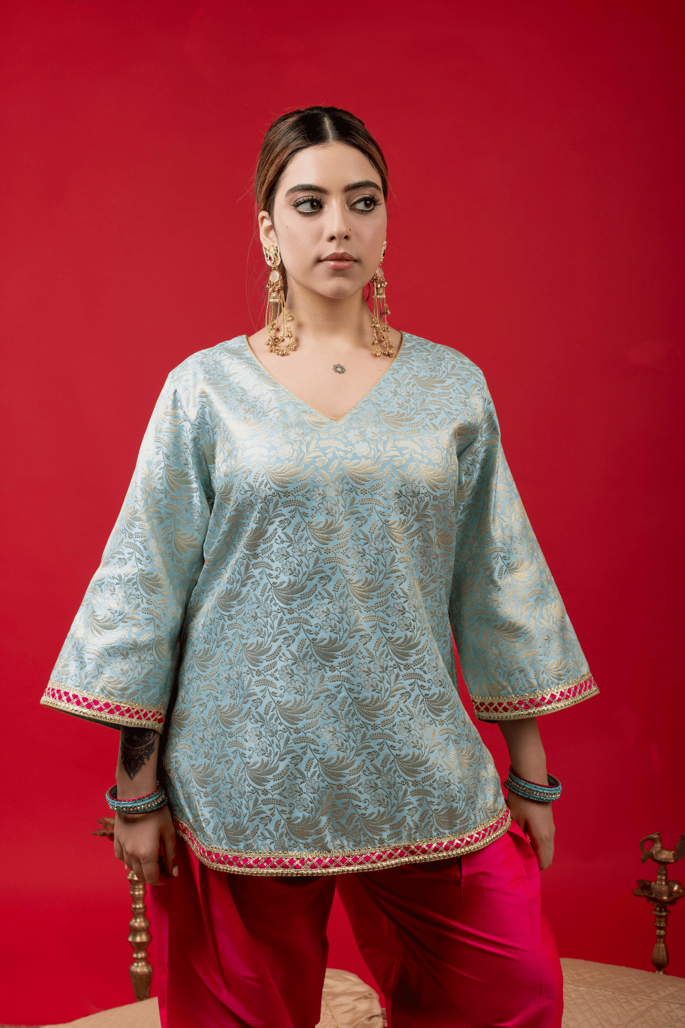 NEELAMBARI FARSHI SET