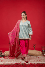 NEELAMBARI FARSHI SET