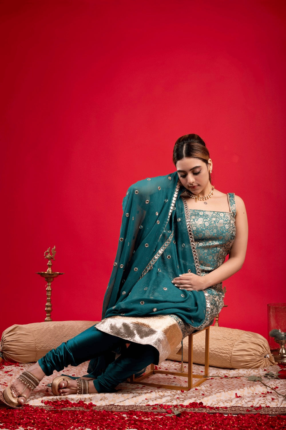 MORNI BODYCON SUIT & CHURIDAR SET
