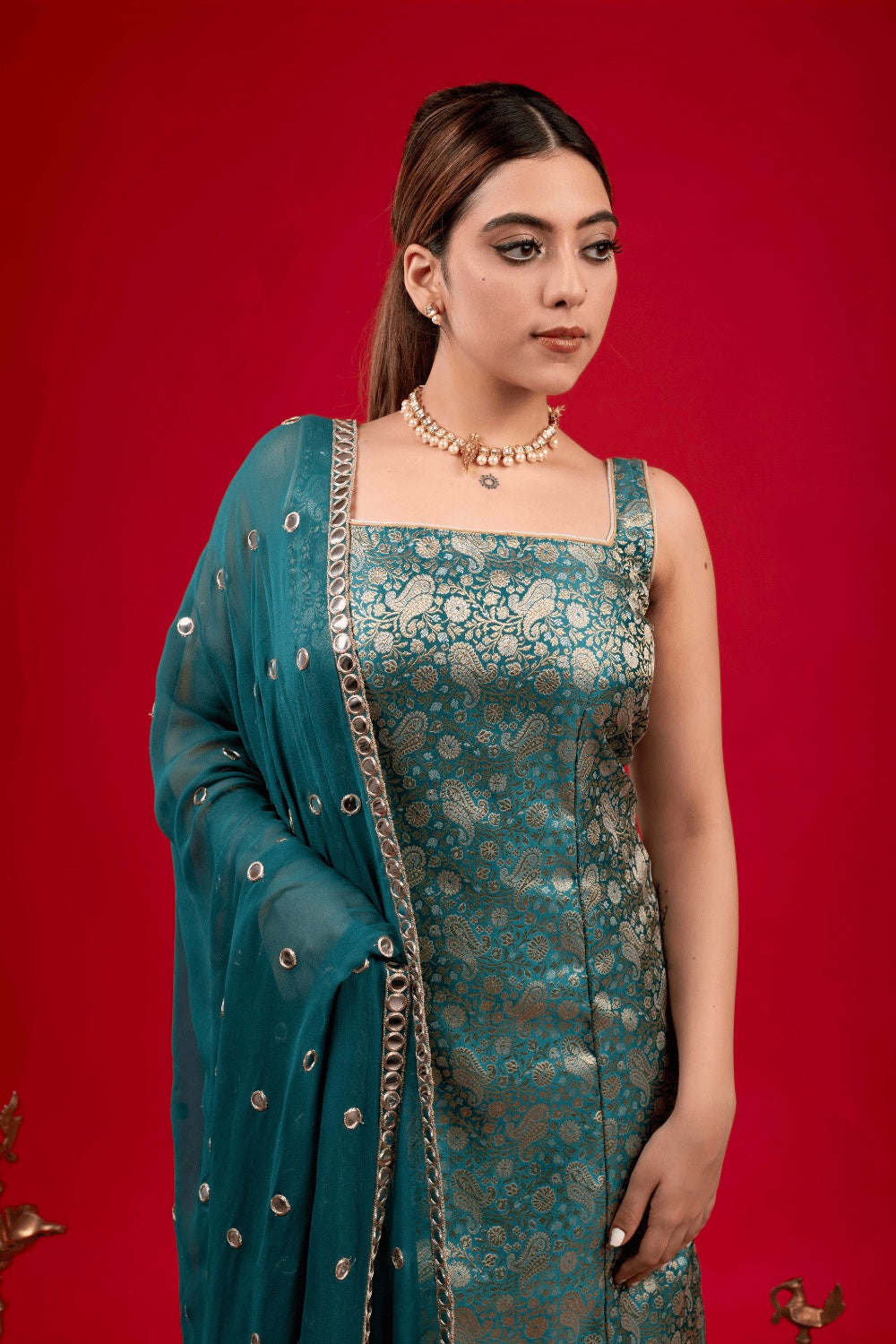 MORNI BODYCON SUIT & CHURIDAR SET