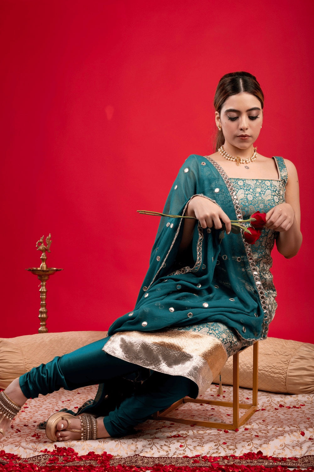 MORNI BODYCON SUIT & CHURIDAR SET