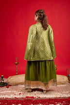 SAIBA MEHNDI CAPE DRESS