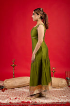 SAIBA MEHNDI CAPE DRESS