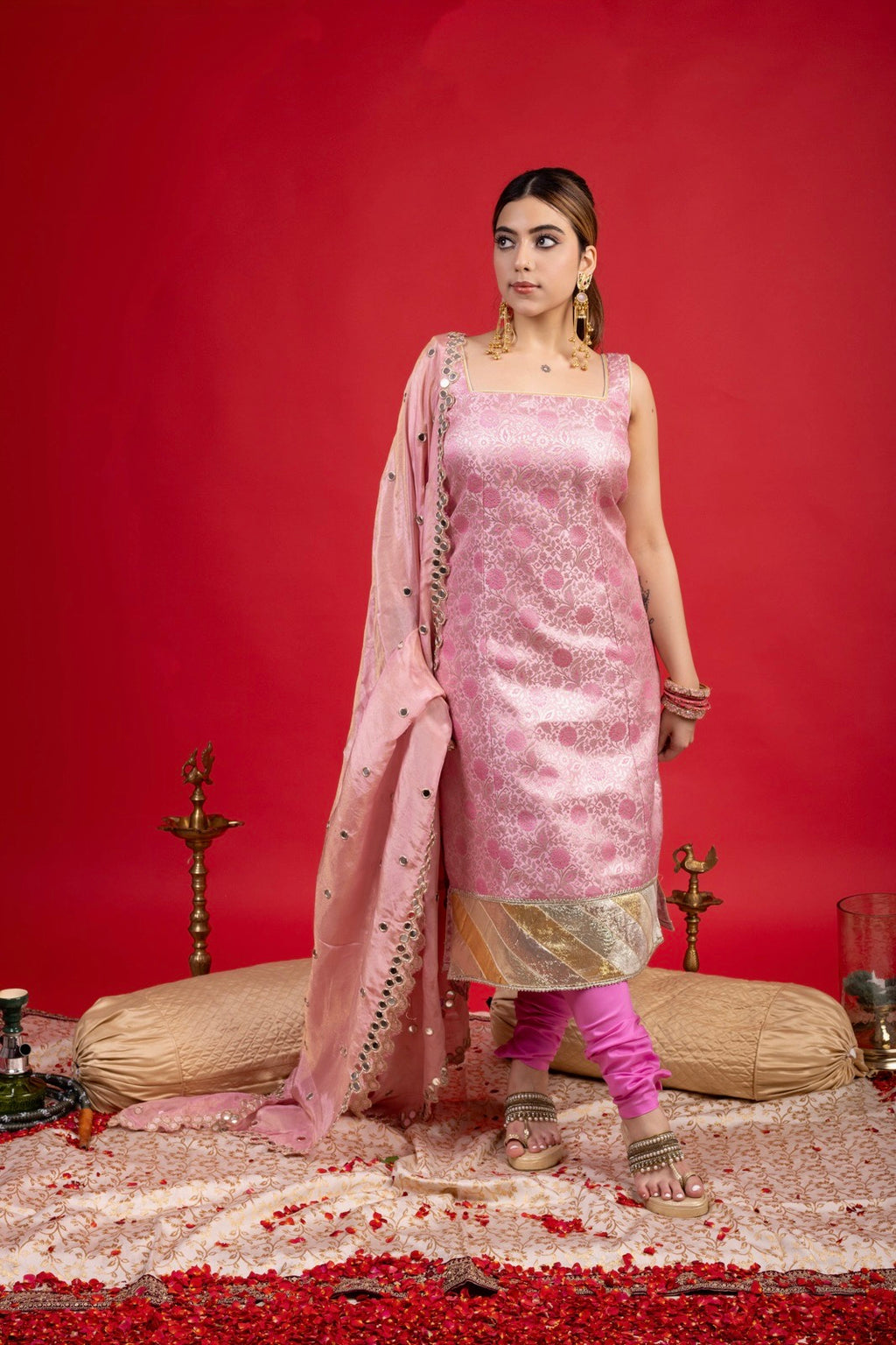 KAMAKSH BODYCON SUIT & CHURIDAR SET