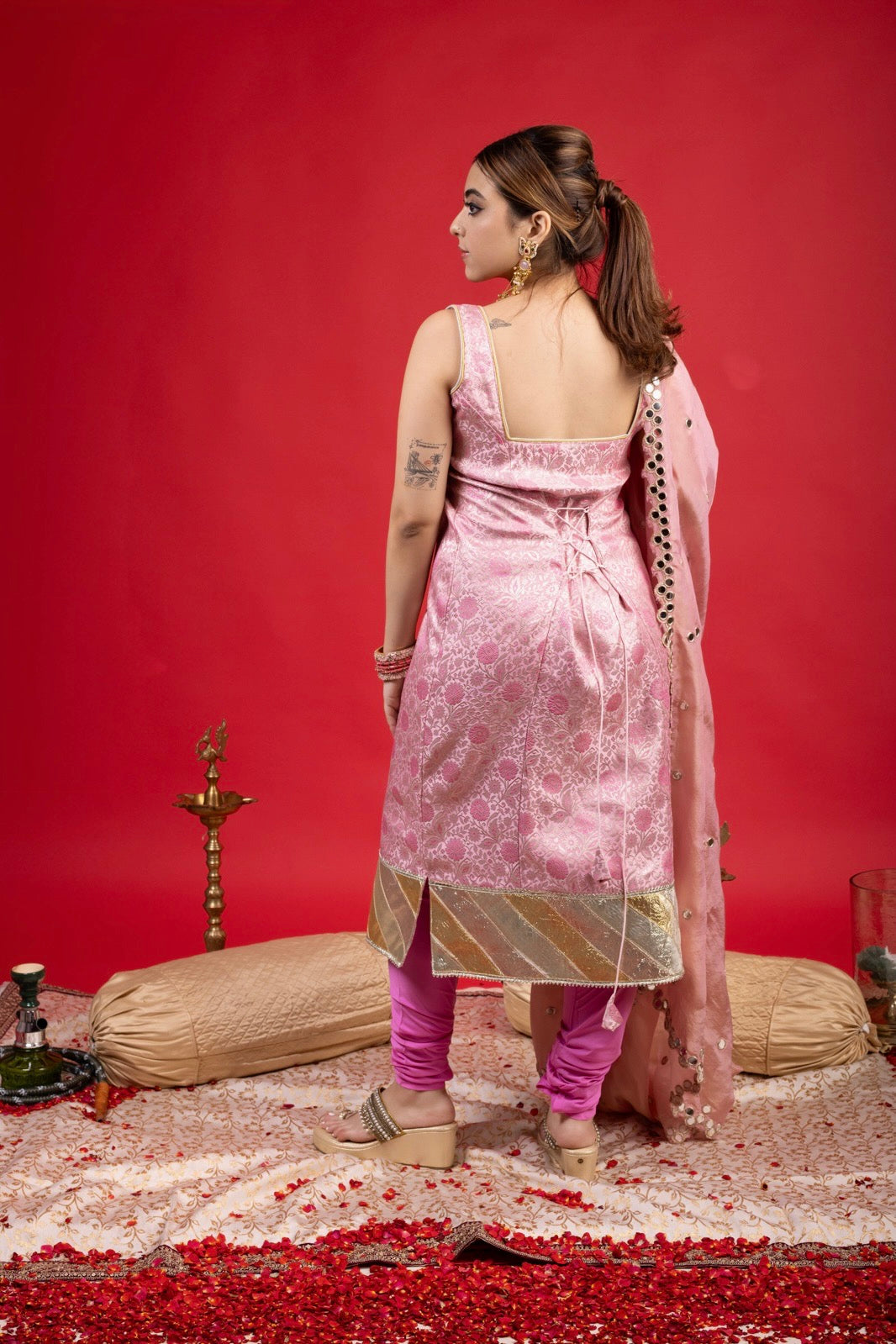 KAMAKSH BODYCON SUIT & CHURIDAR SET