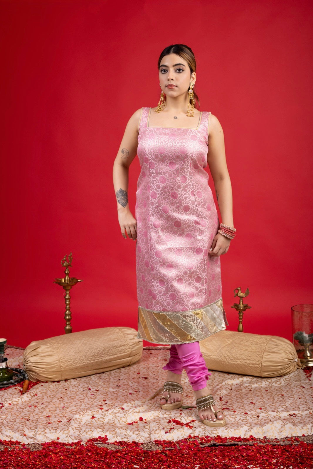KAMAKSH BODYCON SUIT & CHURIDAR SET