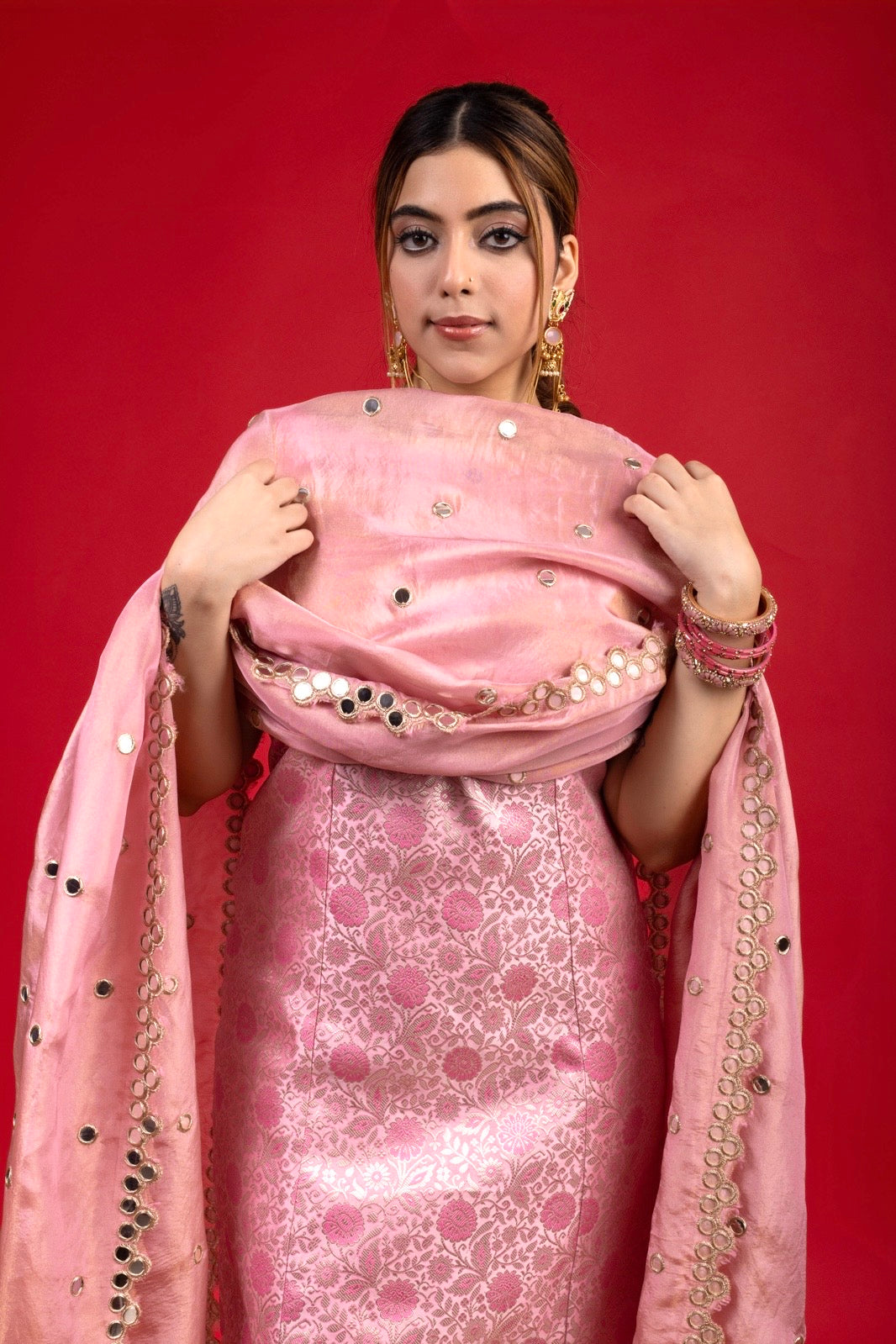 KAMAKSH BODYCON SUIT & CHURIDAR SET